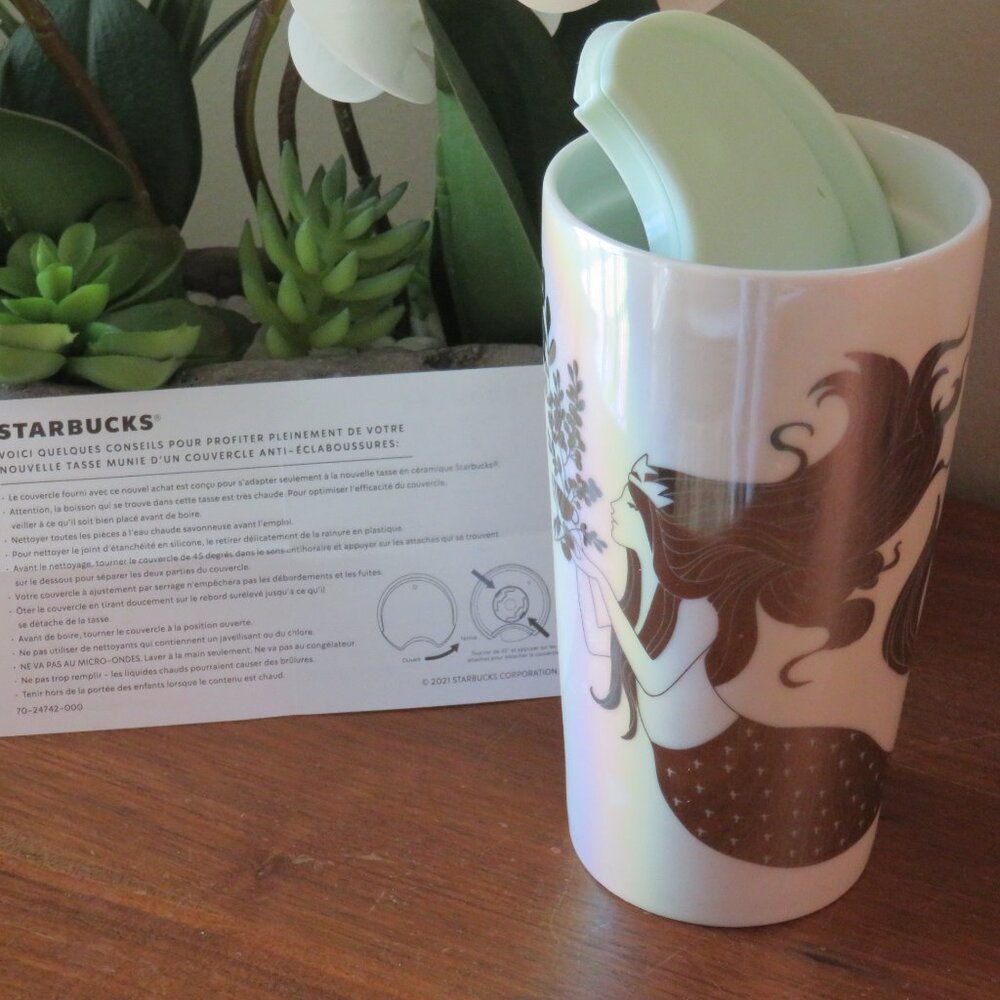 Starbucks Mermaid Coffee Tumbler w Lid